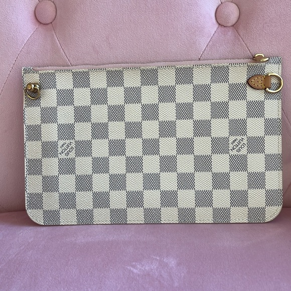 Louis Vuitton Damier Azur Neverfull MM pochette bag - Picture 3 of 9